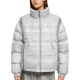Light Silver Quilted Puffer Jacket